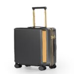PC Material PC 922 Diagonal‑grain shell with gold aluminum frame