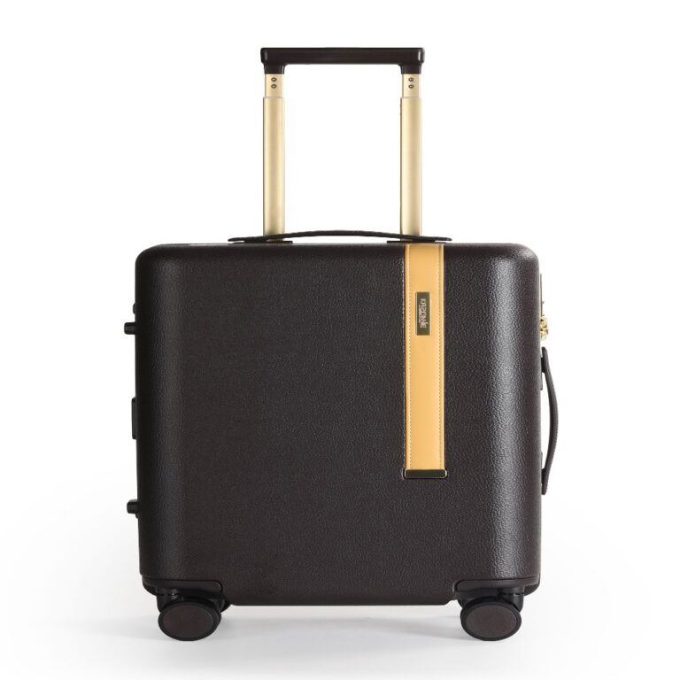 PC Material PC 923 Leather‑Grain, Gold Aluminum‑Frame
