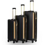 PC Material PC 922 Diagonal‑grain shell with gold aluminum frame