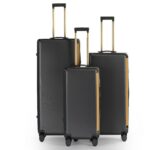 PC Material PC 922 Diagonal‑grain shell with gold aluminum frame